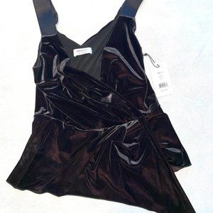 NWT Bailey 44 black velvet tank, size small